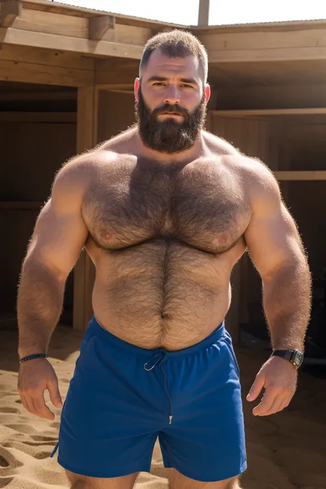 8KUHD HDR Very Extremely Realistic Very Detailed High Quality Create a professional studio-style photograph featuring a middle-aged daddy rugged muscle bears man , burly, very hairy, very beared big daddy bear,  and very realistic detailed rugged burly man...