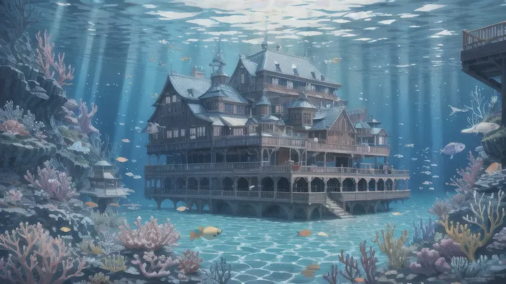 Underwater Opera House、In the water、An illustration