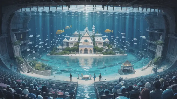 Underwater Opera House、In the water、An illustration