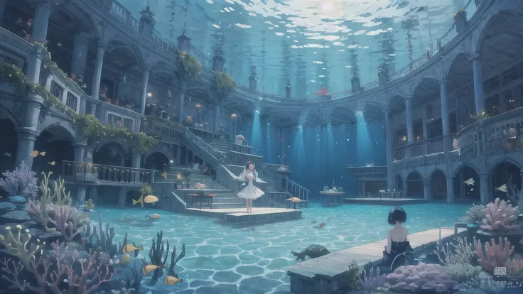 Underwater Opera House、In the water、An illustration