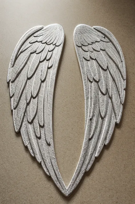 An angel wings logo 