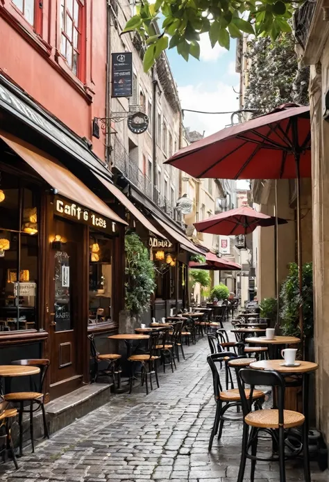 cafes,it&#39;s a rainy night, Very dim, An Arafi woman sitting at a table，A plate of strawberries and a glass of wine on the table,Lost in thought, insomnia, Look away from the camera, Melancholic atmosphere，Looking through the open window at the neon city...