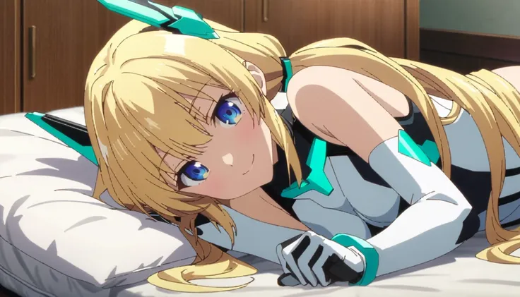 score_9, score_8_up, score_7_up, source_anime, absurdres, bedroom, frll body, 1girl, solo, angelabalzac, blonde hair, blue eyes,...