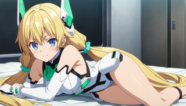 score_9, score_8_up, score_7_up, source_anime, absurdres, bedroom, frll body, 1girl, solo, angelabalzac, blonde hair, blue eyes,...