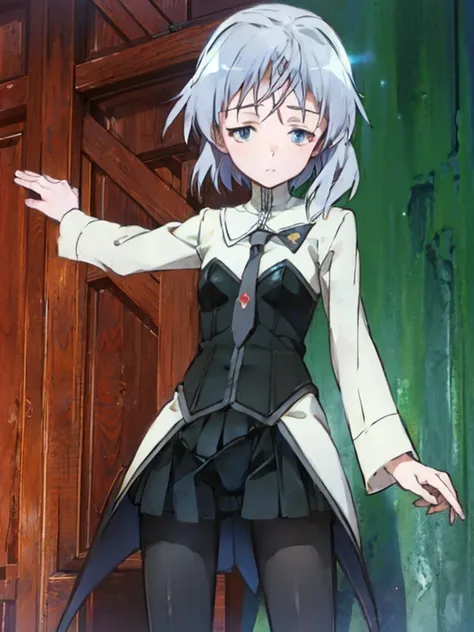 ((strike witches))、((close your eyesる)),，(((wide-open legs)))、(((close your eyes)たcrying face))、　silver hair、、slim figure，thin h...