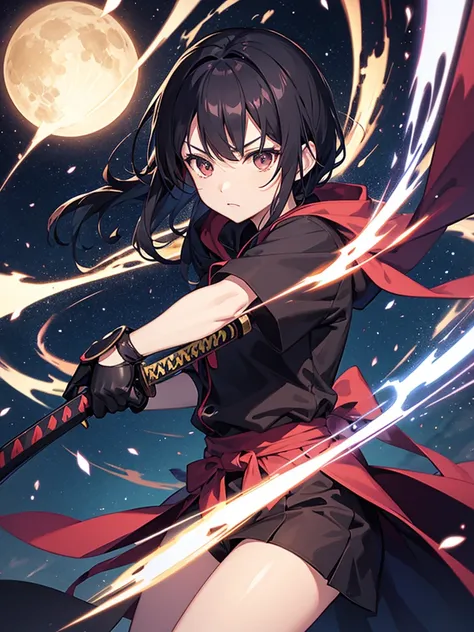 Nino Nakano using a dark energy katana