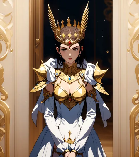 Golden bikini armor, golden crown