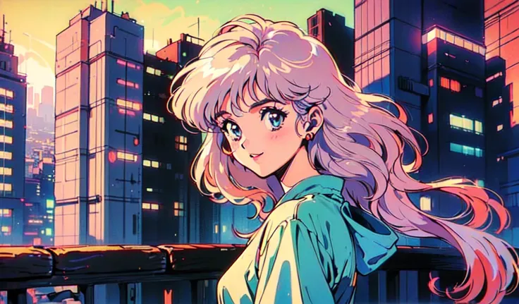 (80s, retro, city pop: 1.5), (album jacket), (famous song, highest quality), (anime, illustration), (pastel color: 1.4),
best ph...