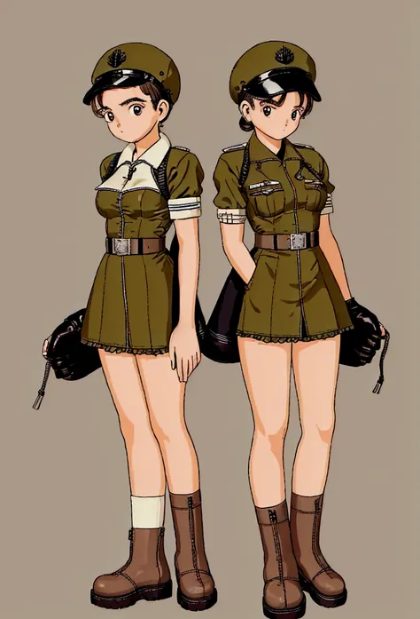 dressed in a WWII pilot&#39;s outfit