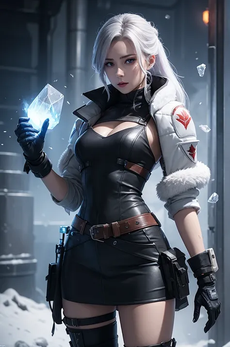 A female character who drops ice from a blood strike game