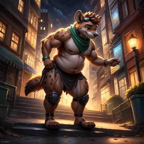 Epic Zootopia Adventures Character Zootopia Corpulent Kid, Anime style, full body image, neighborhood style, in Zootopia Steps Weight gain progress, full body pic (obese, strong legs and arms), zootopia citizen kid, He is a obese Glotton, He is using prote...