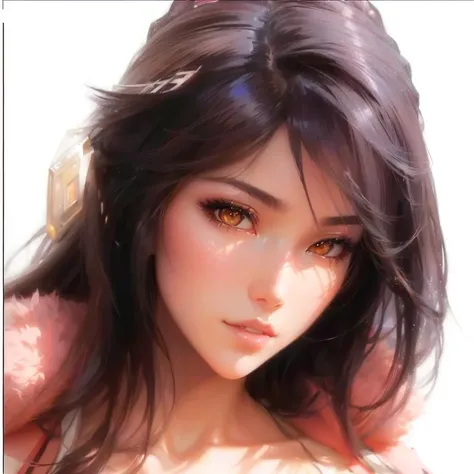 a close up of a woman with long hair and a pink jacket, ig model | artgerm, extremely detailed artgerm, stunning anime face portrait, artgerm. anime illustration, artgerm. high detail, beautiful alluring anime woman, beautiful anime girl, artwork in the st...