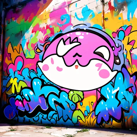 graffiti , graffiti, name: 3L GANG, full picture, High resolution and high contrast
