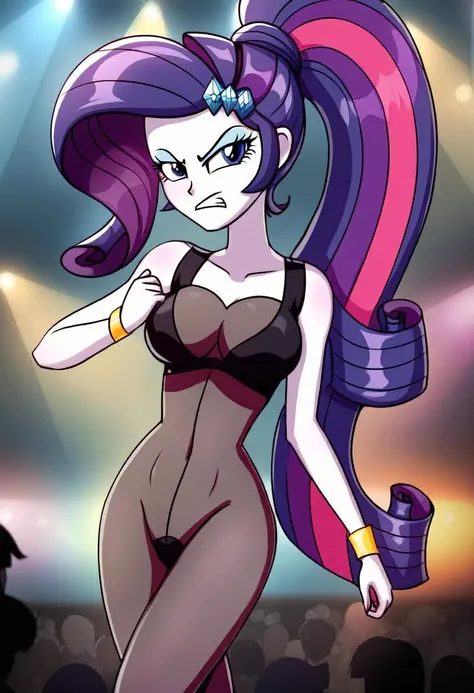 Eqg Twilight sparkle bodystocking  dancing  angry rarity in 