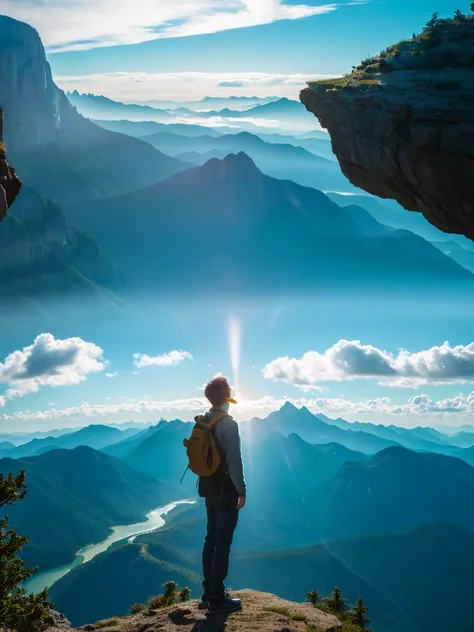 God looking and admiring Creation, ultrarealistic, 4k