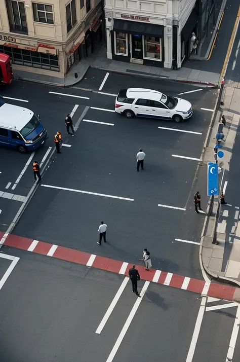 Man murdered in the middle of the street with people around with a view from above 