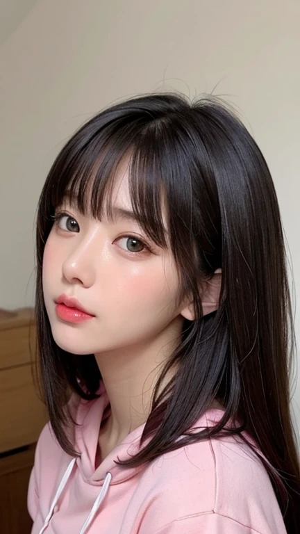 bright表情、Photorealistic Stick:1.32、Highest quality、Ultra-high resolution、Photos of the most beautiful Japan girls、Cute and beautiful facial details、Small face、(Dealing with the Children_v1:0.008)、美しいbangs、29-year-old、Glowing White Skin、Hair gets tangled in...