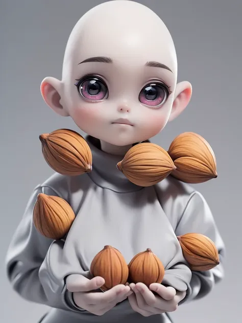 (((masterpiece))), (high quality),grey type aliens,15 year old girl alien,5 heads,(skinhead,gray aliens,large, dark, almond-shap...