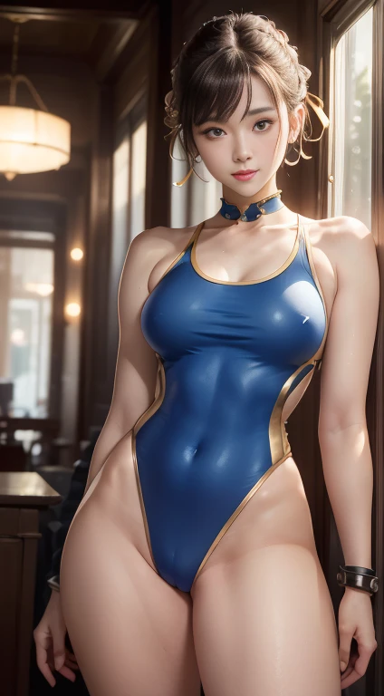 (masterpiece, Highest quality:1.4), (Are standing:1.5), One girl, alone, Spring is coming, Blue Tank Top, Unitard, Blue pants, Tight Suit, Yellow ribbon, short hair, sneakers, Bare shoulders, (Young European Woman:1), Displaying the viewer, Beautiful smile...