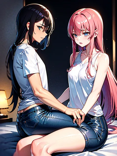 Anime Characters: Mikoto Suoh and Shikomori are in a beautiful bedroom. Shikomori is sitting on bed and Mikoto is sleeping on the lap of Shikomori.

Mikoto is a tall, muscular man with red hair and amber eyes. His red hair is kept short, ruffled, and spike...