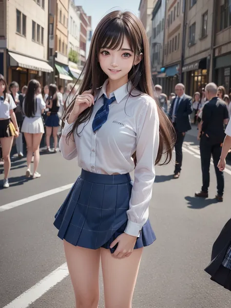 (8K, RAW Photos, Highest quality, masterpiece:1.2), (Realistic, photo-Realistic:1.4), (extremely detailed 8K wallpaper), ((Full Body Shot)), (((1 girl))), Sharp focus, Depth of written boundary, Cinematic lighting, Soft Light, (緻密な美しさのeye, eye_Chan, Very b...