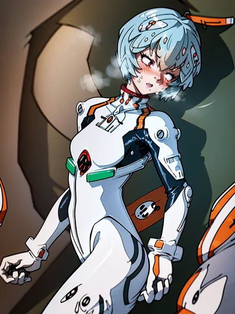 ((Highest quality, 8k wallpaper)),(masterpiece, Highest quality),Very detailed,High resolution,(Official Art:1.3),(((Anime screenshots,Black outline))),One girl,alone, Break mer1,(Rei Ayanami {Neon Genesis Evangelion,}1.2),masterpiece, best quality, outdoo...