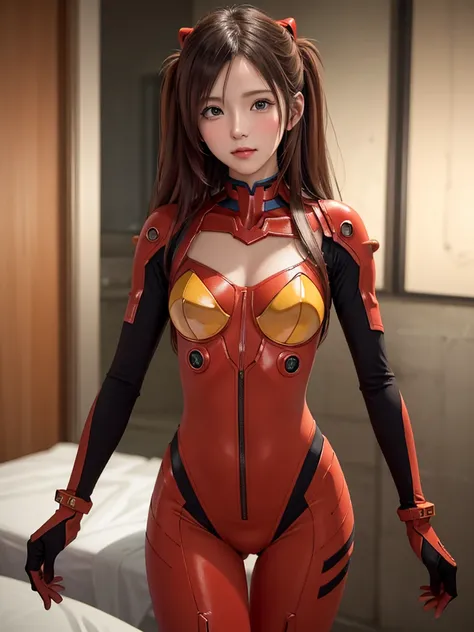 ((Best quality)), ((Masterpiece)), (Details: 1.4), 3D, Asuka Langley Soryu, Asuka, high resolution (high dynamic range), ray tracing, NVIDIA, super resolution, Unreal 5, subsurface scattering ,PBR texturing, post-processing, anisotropic filtering, depth of...