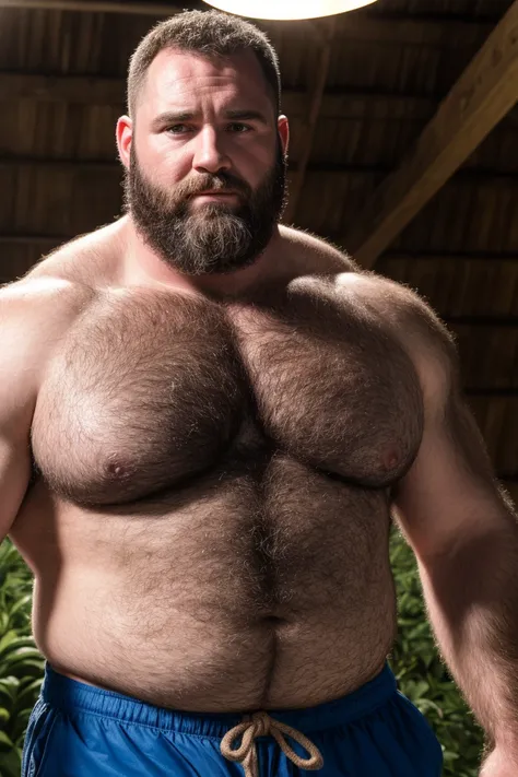 8K HIGH RESOLUTION HDR Very Extremely Realistic Very Detailed High Quality Create a professional studio-style 8K HDR Very Real photograph featuring a middle-aged daddy rugged muscle bears man , burly, very realy detailed hairy, 8K very realistic beared big...