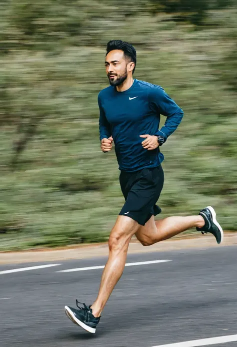 A man running 