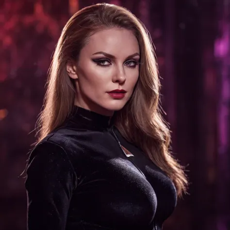 beautiful evil slavic muscular woman, pale skin, long dark blond hair, Photo, Halloween Skin - Catwoman, in club, velvet black suit, whole body, Sharp Focus, dynamic sexy pose, helios 44-2, swirling bokeh, Sharp Focus, Студийное Photo, complex parts, high ...