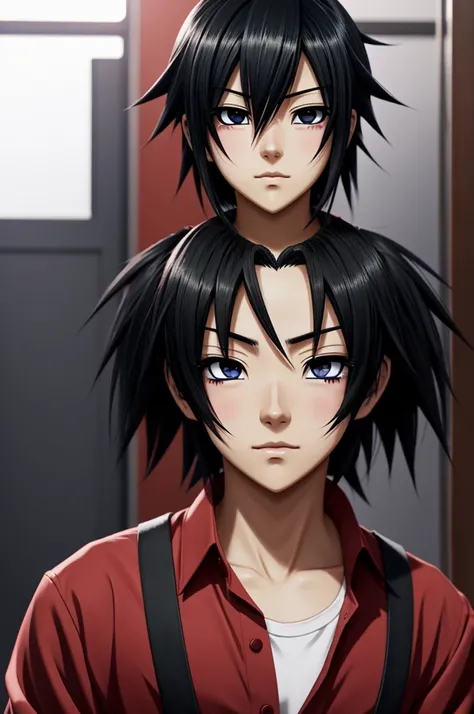 Image of Shishigami Hiro redeyes hairblack anime