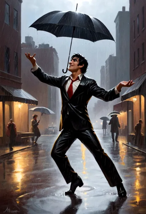 Madman dancing in the rain，Artistic Creativity：1.37