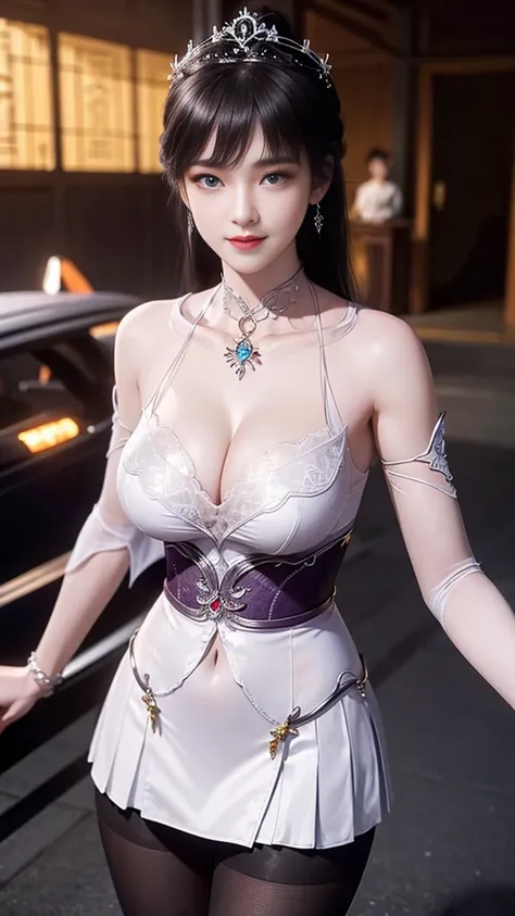 8K, masterpiece, RAW photos, best quality, Reality, extremely detailed CG unity 8K wallpaper, Depth of Field, light, lens flare, Ray Tracing, (Extremely beautiful face, Beautiful lips, beautiful eyes), Complex facial details, ((Ultra-delicate skin)) , Beau...