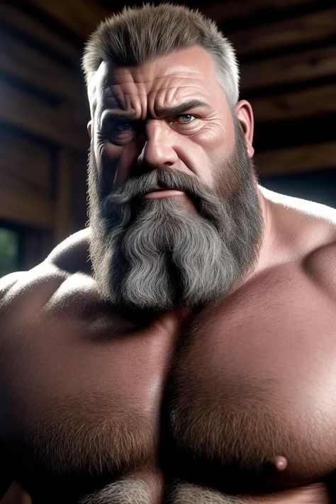 8K HIGH RESOLUTION HDR Very Extremely Realistic Very Detailed High Quality Create a professional studio-style 8K HDR Very Real photograph featuring a middle-aged daddy rugged bodybuilder muscle bears man , burly, very realy detailed hairy, 8K very realisti...