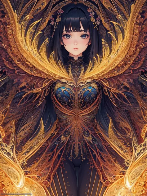 (masterpiece, top quality, best quality, official art, beautiful and aesthetic:1.2), (1girl), extreme detailed,(fractal art:1.3),colorful,highest detailed