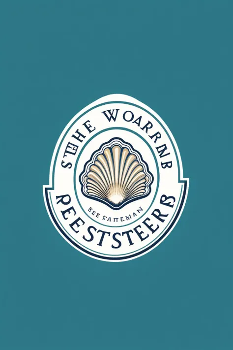 oyster restaurant logo, the logo represents an oyster, simple logo with 3 color palette , nice color combination, the logo is classic simple and chic, the logo can be easily printed on caps or polo shirts. the logo inspires confidence and makes you want to...