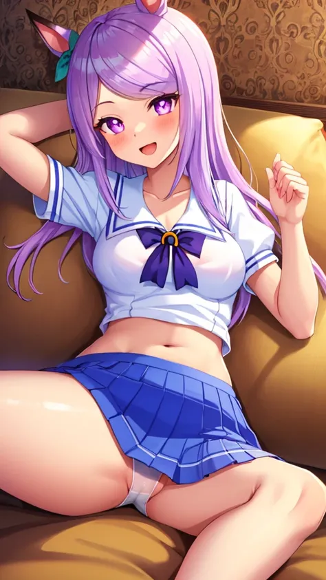 {{{NSFW}}},(masterpiece:1.2),(ultra quality:1.2),(ultra detailed:1.2),(ultra-high resolution:1.2),(very fine 8K CG wallpaper:1.2),Mejiro McQueen(umamusume),{1 girl,beautiful girl,cute,smile,kawaii, lovely,blushing,playful expression},sharp focus,oily skin,...