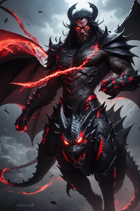 black dragon, Red lightning