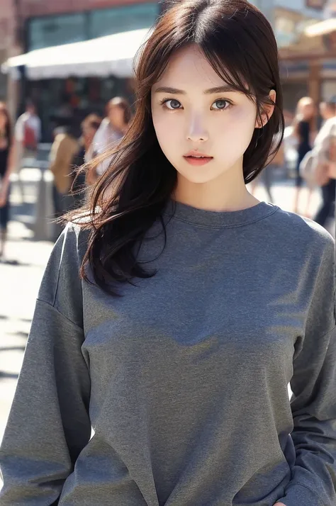 (Girls body:Clothes that fit: detailed, Perfect Face,Big eyes、 Realistic shadows), Dark, Perfect body, Dynamic posture, Urban Background, (Highest quality, 超detailed, Realistic)