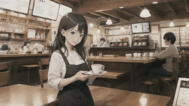 cafe、coffee、girl