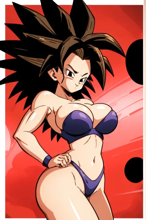 ultra detailed, masterpiece, best quality, solo, soft smile, light smile, Caulifla, Dragon Ball,
1girl, black eyes, black hair, long hair, sexy bunny costume, playboy, big breast, big ass, neck red moño,  confused face expresion, sin imperfecciones, dibujo...