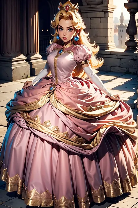 Princesa peach, peach princess dress,
