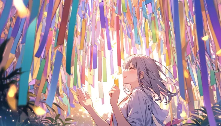 wish　prayer　howling　Tanabata　magic