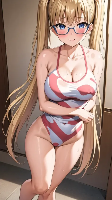 (masterpiece, best quality:1.2), 1girl, solo, heigh 140cm, primary school grade, chibi, young teen, 12 years old, cute, big breasts,falling breasts,hanging breasts,breasts apart,beautiful , better cleavage,chest ultra focus,(presenting boobs),(presenting n...