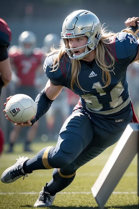 Thor playing football 