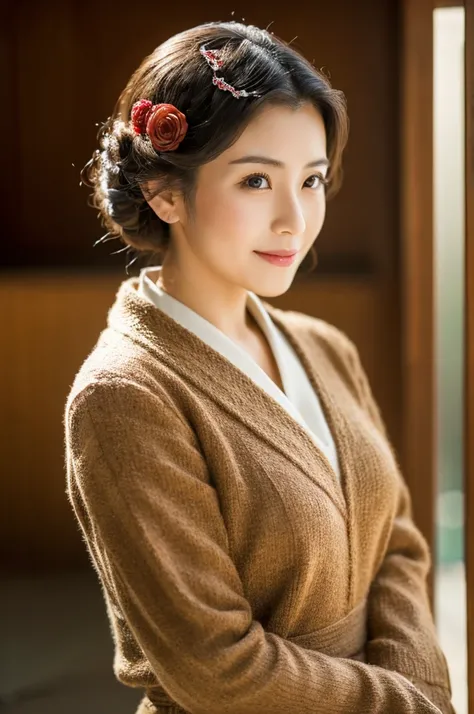 ((Highest quality)), ((masterpiece)), (detailed), Japanese,Beauty,Mature Woman,40s