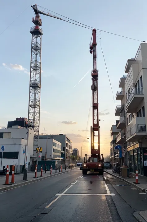 Best out first + mobile crane