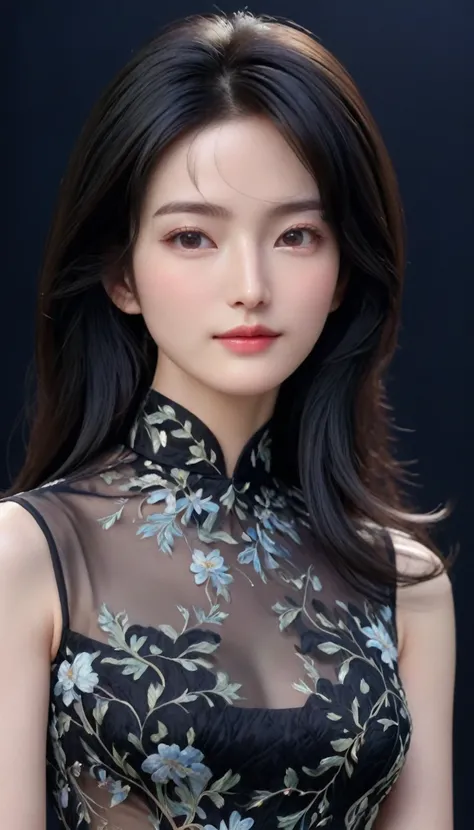 ((最大16K解像度のmasterpiece:1.6)),beautiful,Highest quality,Absolutely wonderful,Very detailed,Ultra-high resolution,masterpiece,Realistic,Realistic,Increased depth of field,Cinematic Light, 
One elegant mature woman, Long black hair,beautiful顔,Very detailedな顔の...