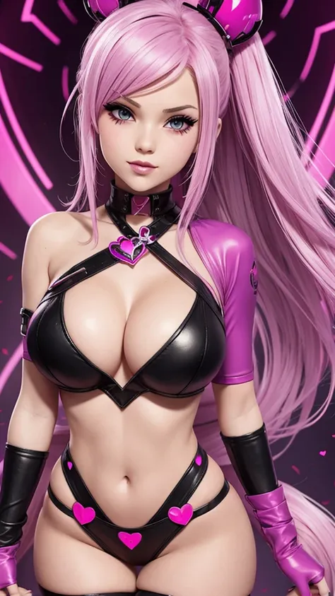 Generate a sexy Valentine image from the game Skullgirs 