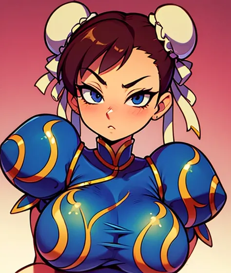 Chun li has large breasts 